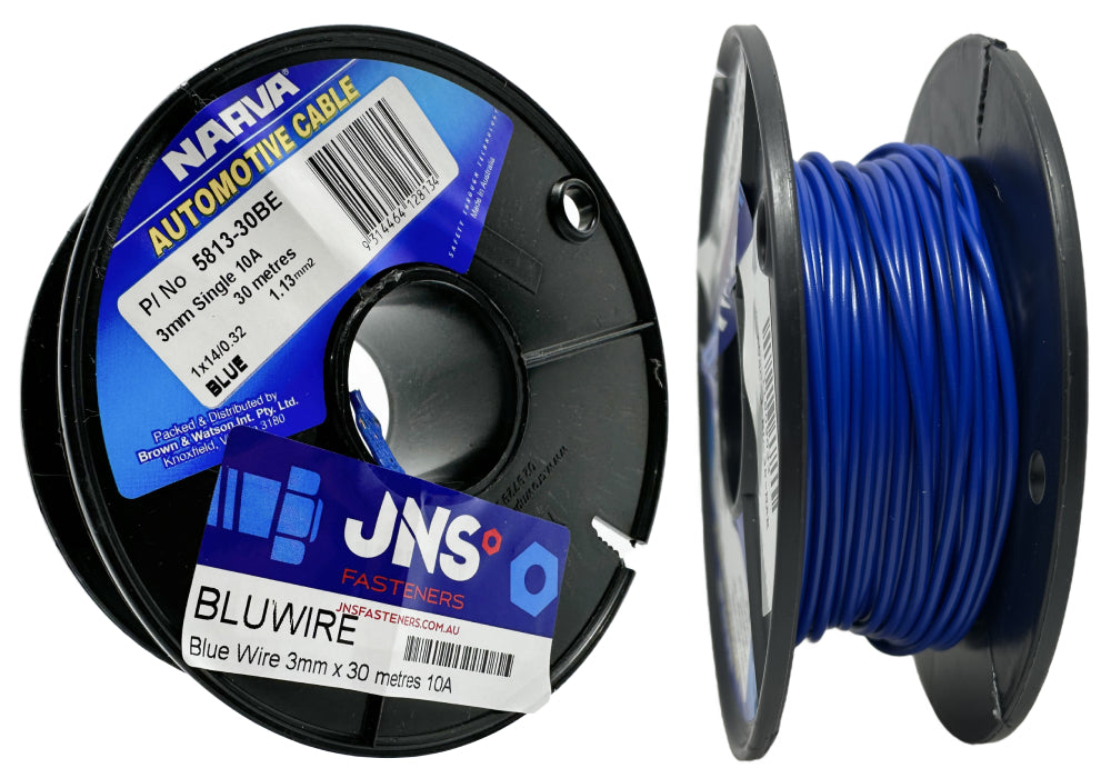 Blue Wire 3mm X 30 Meters