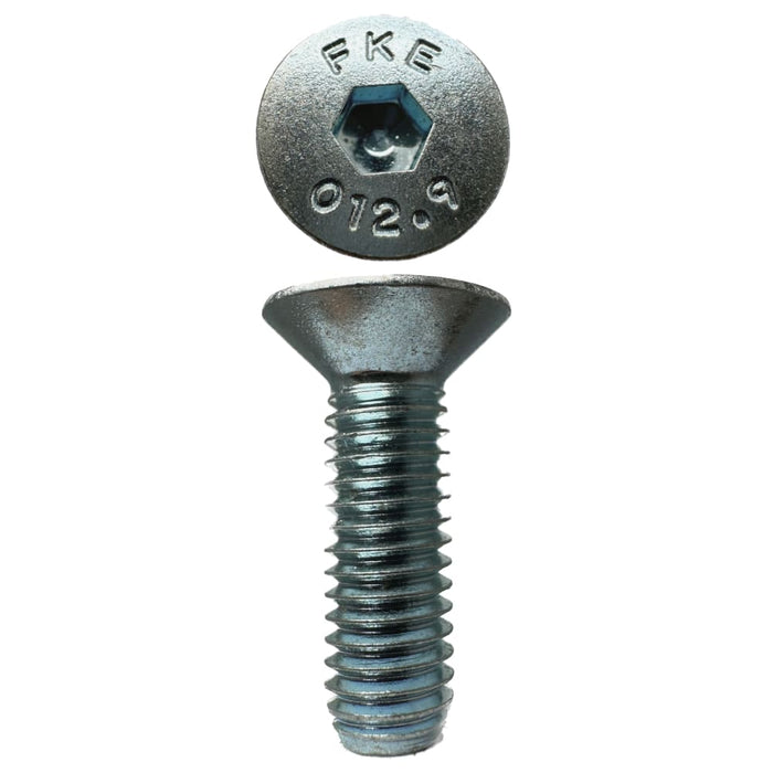 Countersunk Cap Screws Zinc  M6 X 20 X 1.0