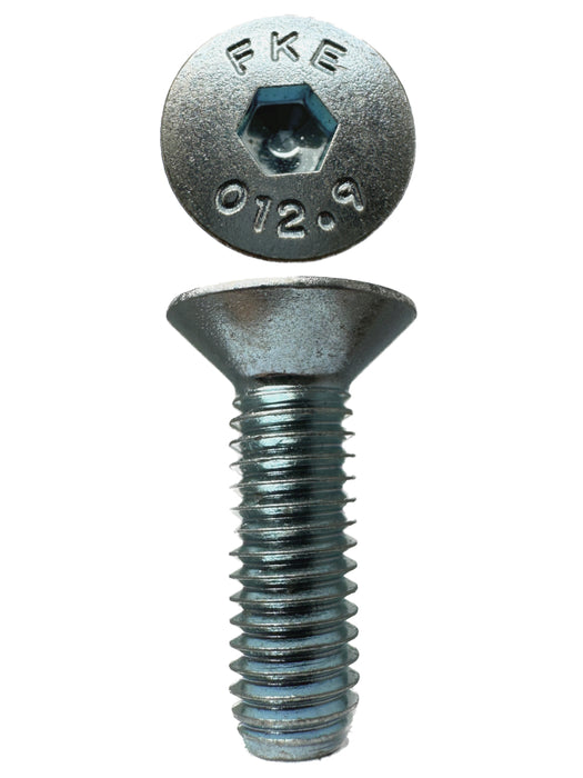 Countersunk Cap Screws Zinc  M6 X 20 X 1.0