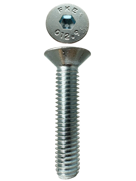 Countersunk Cap Screws Zinc  M6 X 30 X 1.0