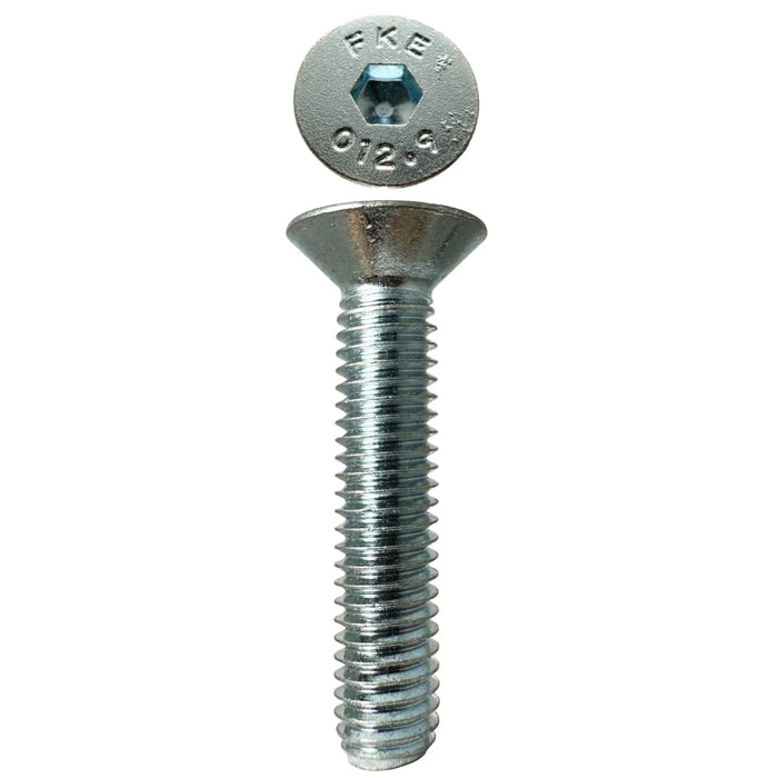 Countersunk Cap Screws Zinc  M6 X 30 X 1.0