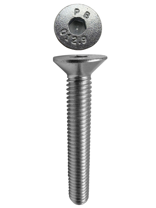 Countersunk Cap Screws Zinc  M6 X 40 X 1.0