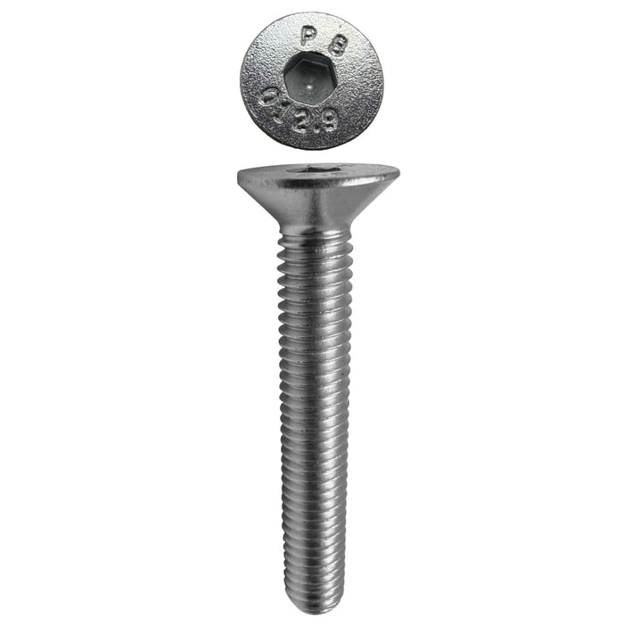 Countersunk Cap Screws Zinc  M6 X 40 X 1.0
