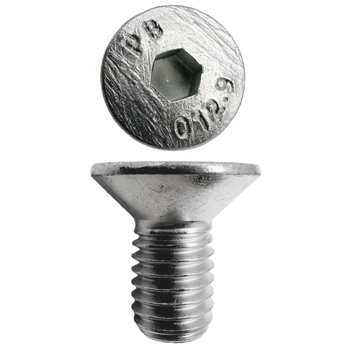 Countersunk Cap Screws Zinc  M8 X 16 X 1.25