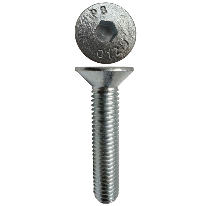 Countersunk Cap Screws Zinc  M8 X 40 X 1.25
