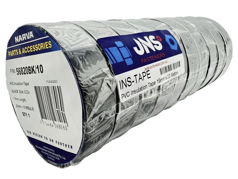 Narva Pvc Insulation Tape - Black (Qty 10)