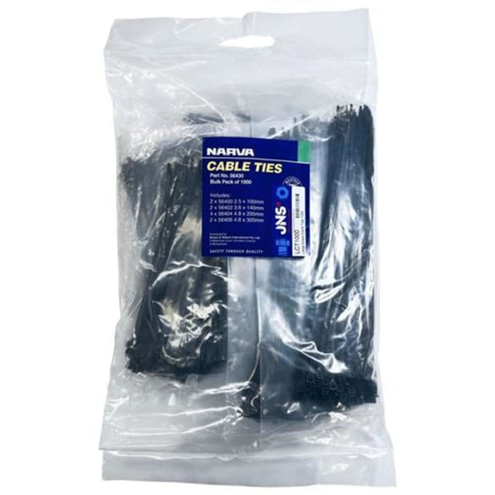 Mixed Bag Of Cable Ties   Qty 1000