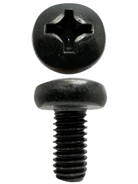 Black Zinc Nickel Metal Threads Pan Phillips M6 X 12