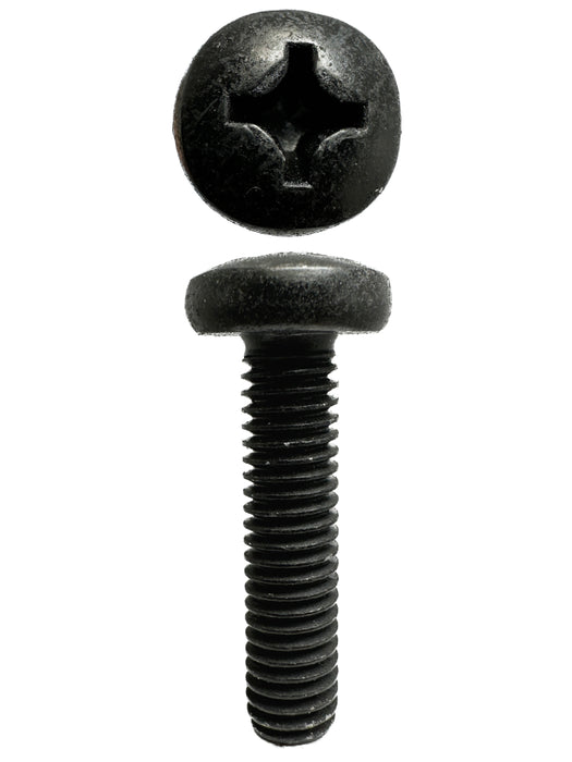 Black Zinc Nickel Metal Threads Pan Phillips M6 X 25