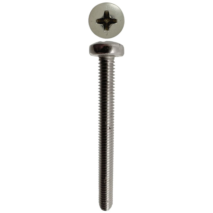 316 Stainless Steel Metal Threads Pan Phillips M4 X 40