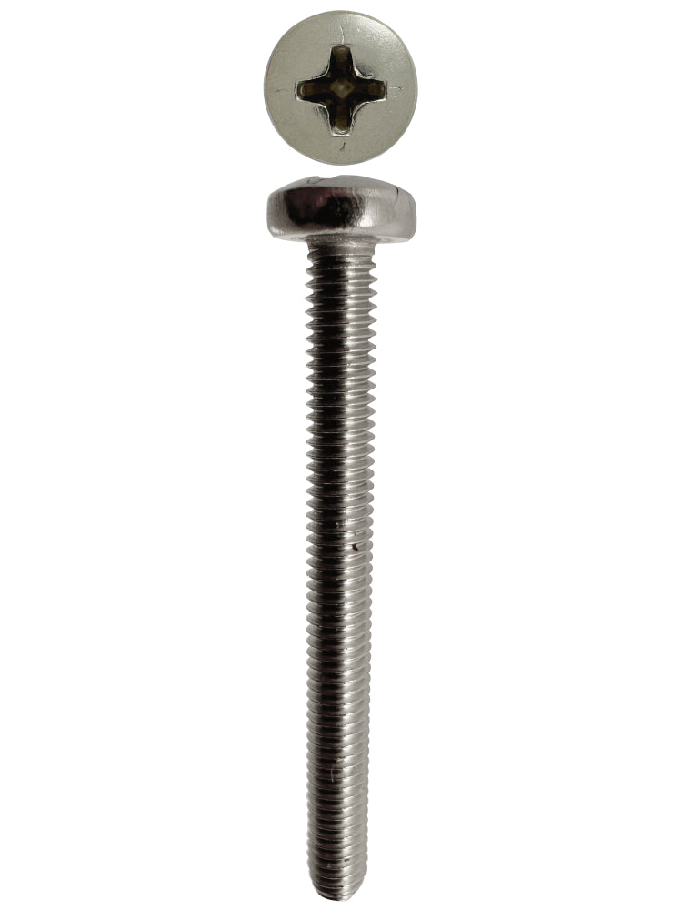 316 Stainless Steel Metal Threads Pan Phillips M4 X 40 — JNS Fasteners