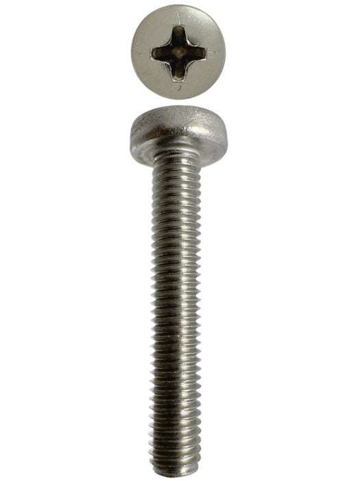 316 Stainless Steel Metal Threads Pan Phillips M5 X 30