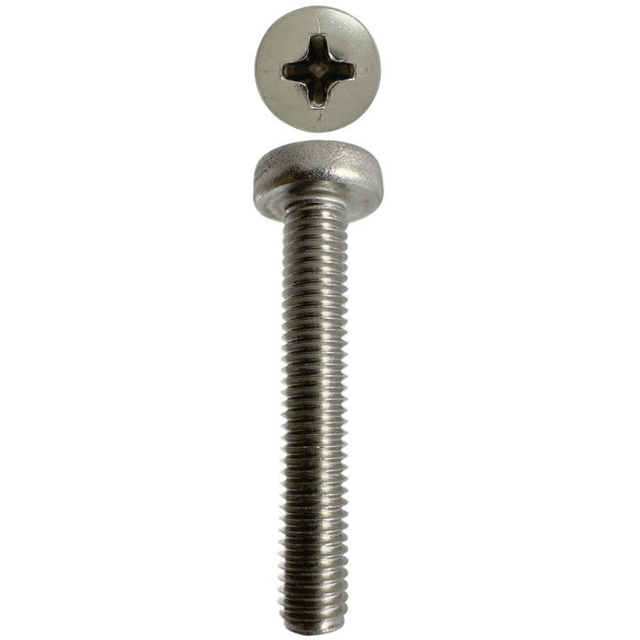 316 Stainless Steel Metal Threads Pan Phillips M5 X 30