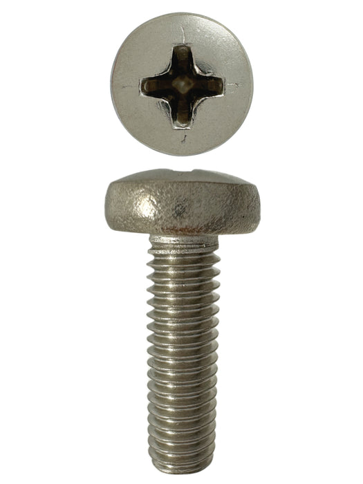 316 Stainless Steel Metal Threads Pan Phillips M6 X 20