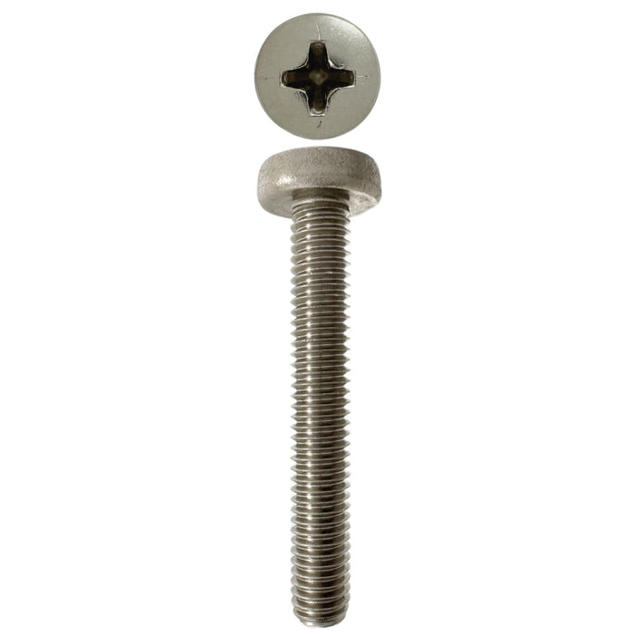 316 Stainless Steel Metal Threads Pan Phillips M6 X 40
