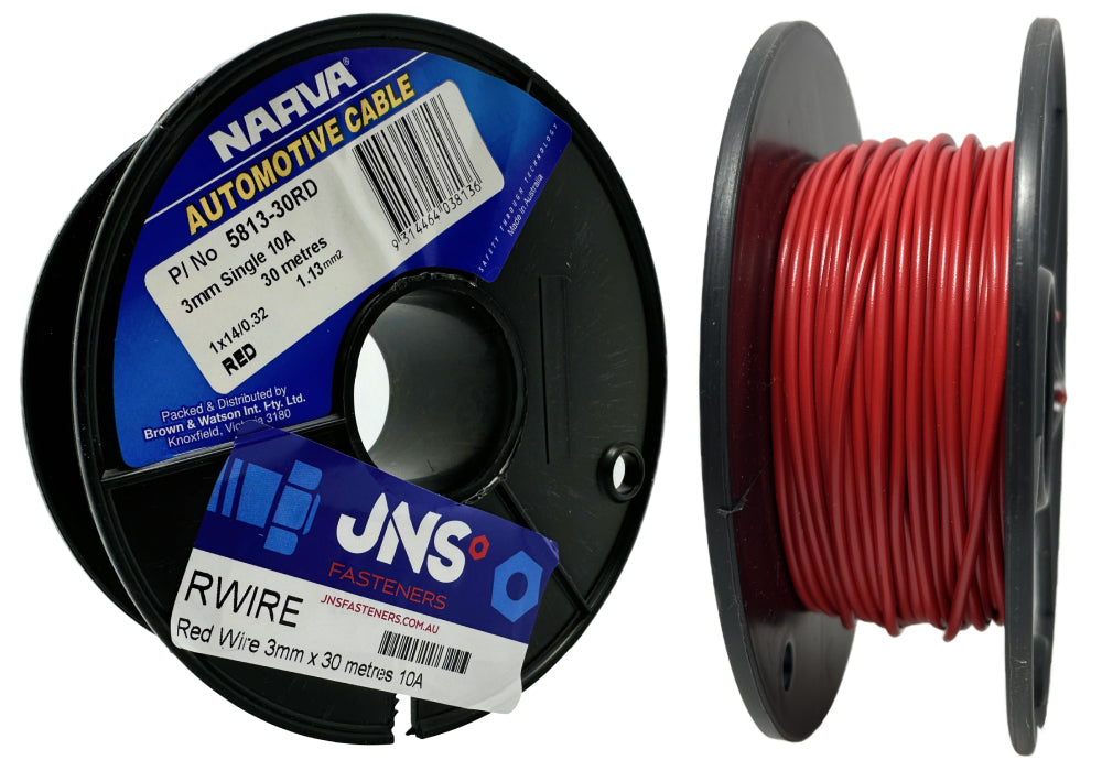Red Wire 3mm X 30 Meters