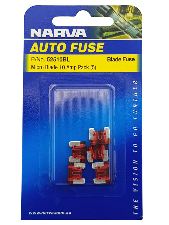 MICRO BLADE FUSE 10AMP (QTY 5)