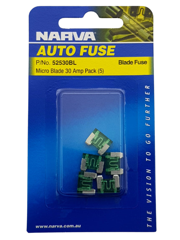 MICRO BLADE FUSE 30AMP (QTY 5)