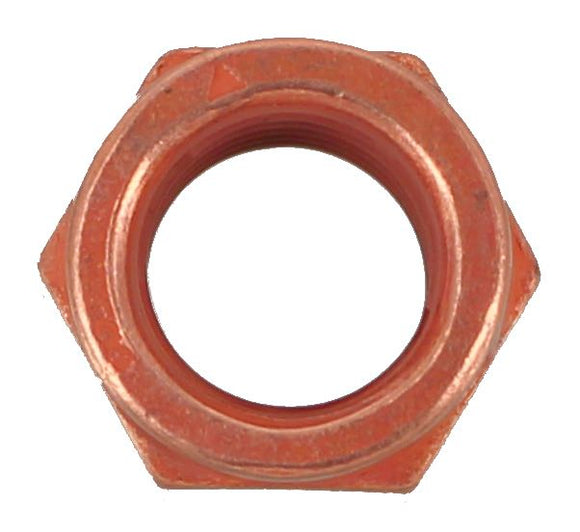 M10 X 1.25 COPPER PLATED EXHAUST NUT (QTY 10)