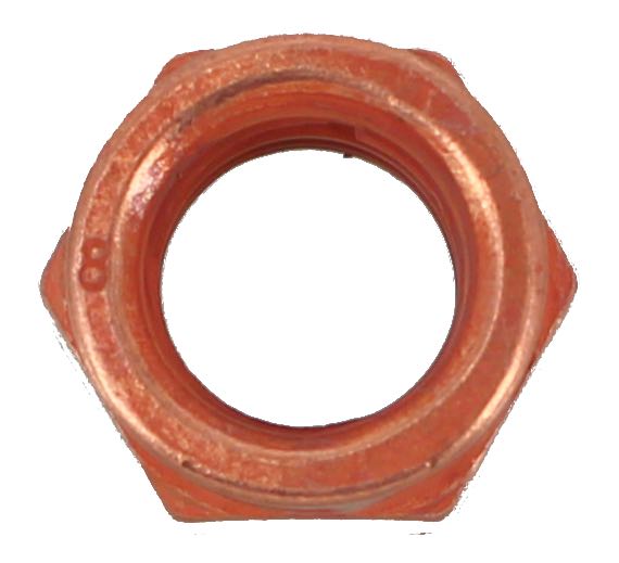 M10 X 1.5 COPPER PLATED EXHAUST NUT (QTY 10)