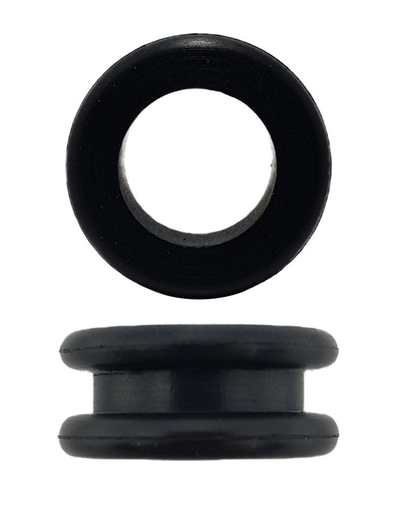 RUBBER ELECTRICAL WIRING GROMMET 12MM HOLE SIZE, 10MM ID, 17MM OD (QTY 12)