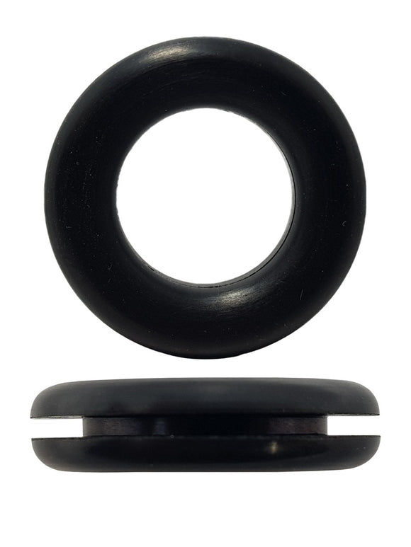 RUBBER ELECTRICAL WIRING GROMMET 24MM HOLE SIZE, 19MM ID, 33MM OD (QTY 5)